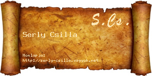 Serly Csilla névjegykártya