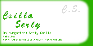 csilla serly business card